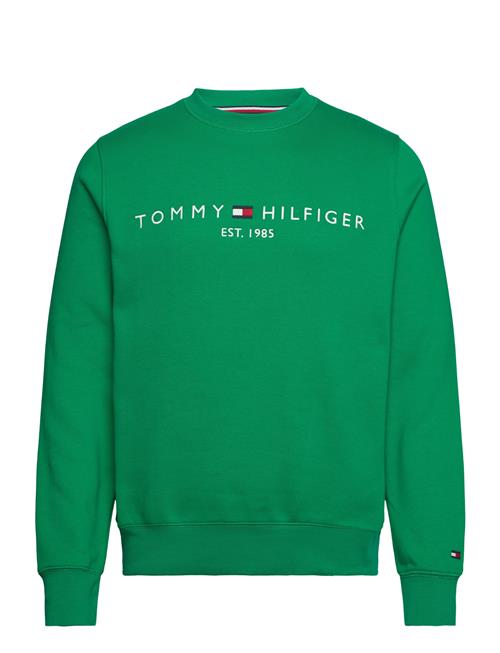 Se Tommy Hilfiger Tommy Logo Sweatshirt Tommy Hilfiger Green ved Booztlet