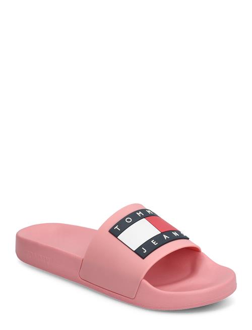 Tommy Hilfiger Tommy Jeans Flag Pool Slide Tommy Hilfiger Pink