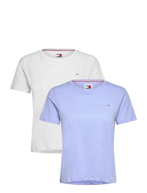 Se Tommy Jeans Tjw 2Pack Soft Jersey Tee Tommy Jeans Blue ved Booztlet