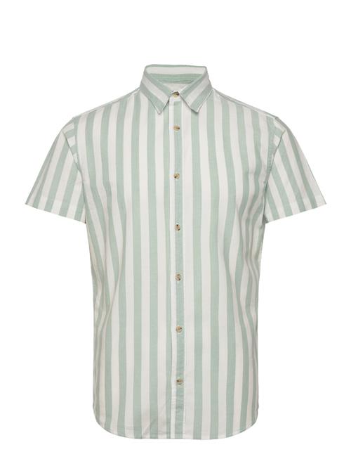 Jack & Jones Jjjoshua Oxford Stripe Shirt Ss Jack & J S Green