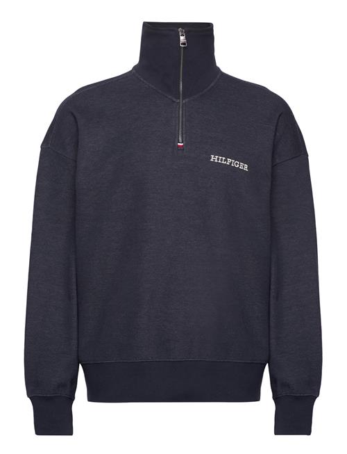 Tommy Hilfiger Monotype H Ycomb 1/4 Zip Tommy Hilfiger Navy