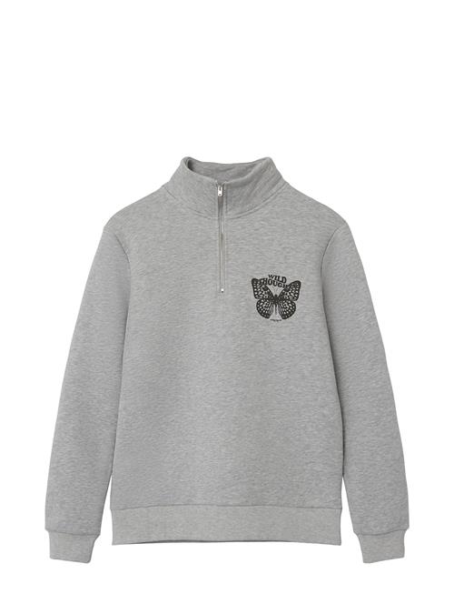 LMTD Nlfrajla Ls Half Zip Sweat LMTD Grey