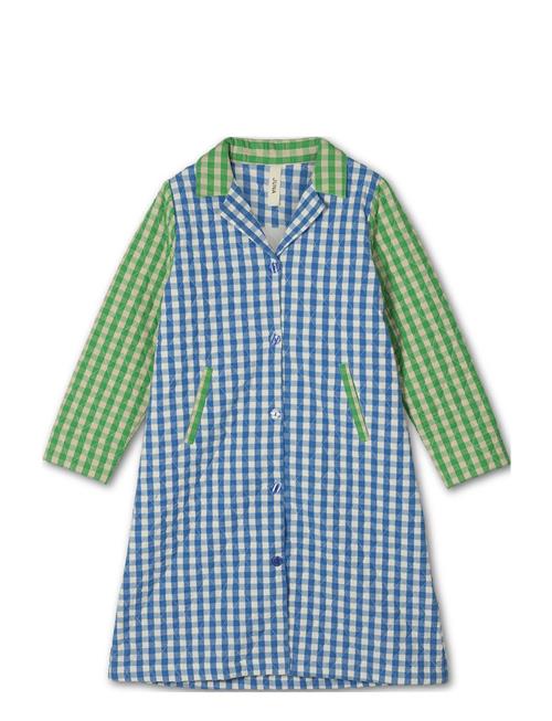 Bæk&Bølge Beate Coat M/L Blå/Grøn Juna Blue