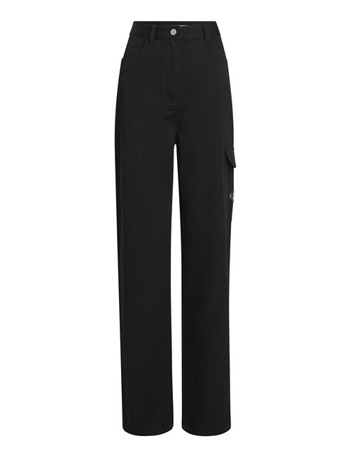 Se Calvin Klein Jeans Stretch Twill High Rise Straight Calvin Klein Jeans Black ved Booztlet