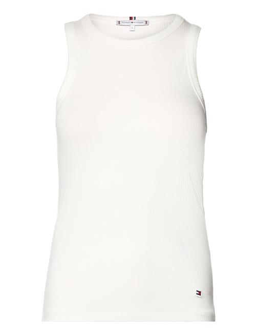 Slim 5X2 Rib Tank Top Ns Tommy Hilfiger White