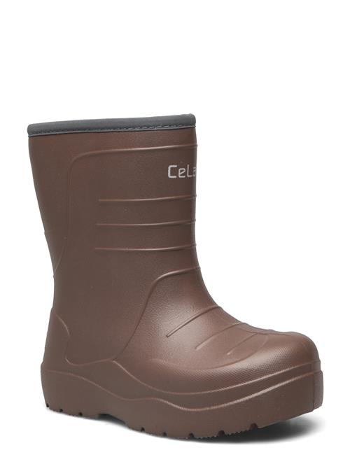 Se CeLaVi Thermal Wellies - Embossed CeLaVi Beige ved Booztlet