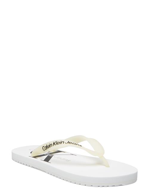 Se Calvin Klein Beach Sandal Monologo Tpu Calvin Klein White ved Booztlet