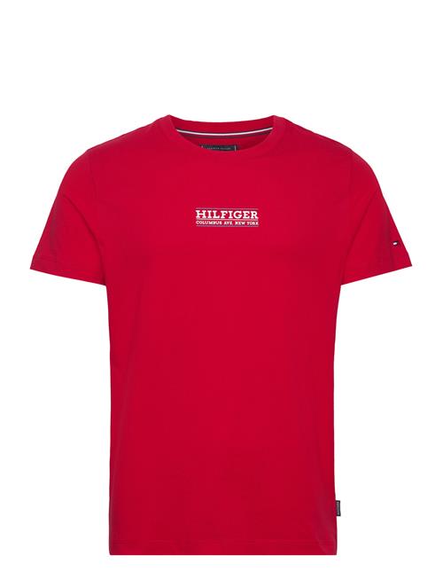 Se Tommy Hilfiger Small Hilfiger Tee Tommy Hilfiger Red ved Booztlet