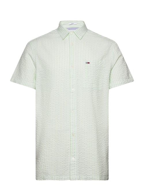 Tjm Reg Stripe Seersucker Shirt Tommy Jeans Green