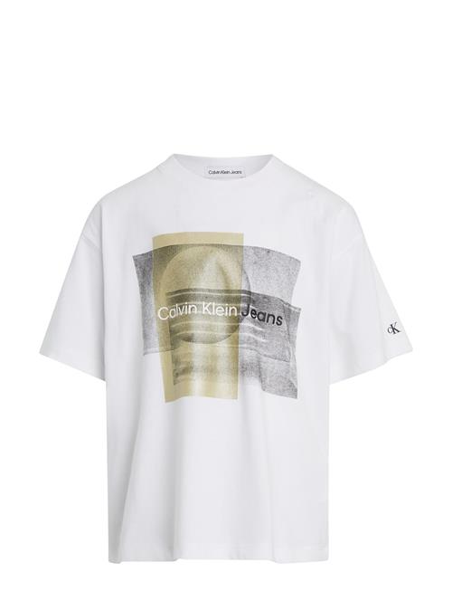 Calvin Klein Layered Graphic Relaxed T-Shirt Calvin Klein White