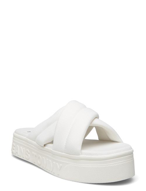 Tommy Hilfiger Tjw Lettering Flatform Sandal Tommy Hilfiger White