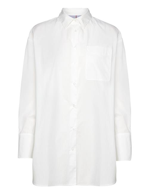 Ess Poplin Loose Fit Shirt Tommy Hilfiger White