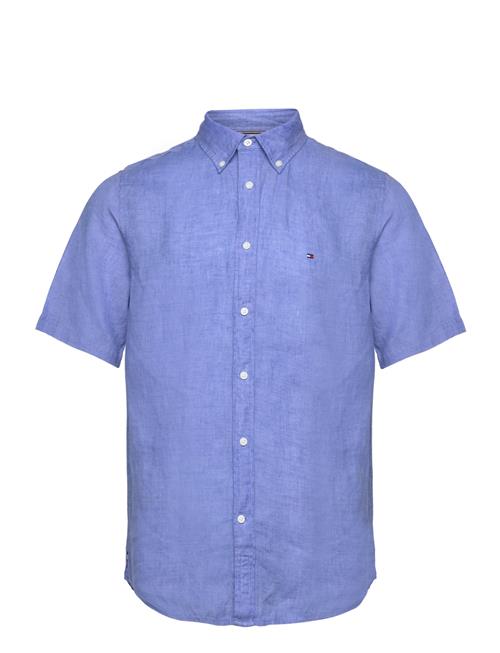 Pigment Dyed Linen Rf Shirt S/S Tommy Hilfiger Blue