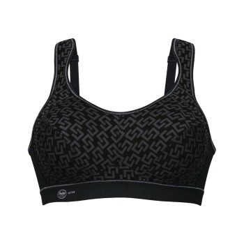 Anita Bh Active Extreme Control Sports Bra Sort Mønster B 80 Dame