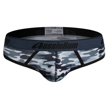 aussieBum AussieBum CottonSoft Brief Blå bomuld Large Herre