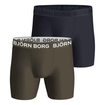 Björn Borg 2P Performance Boxer 1727 Militærgrøn  polyester X-Large Herre