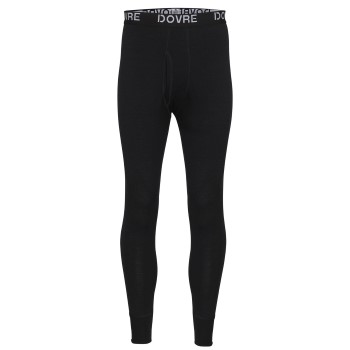 Dovre Wool Long Johns Sort merinould Large Herre