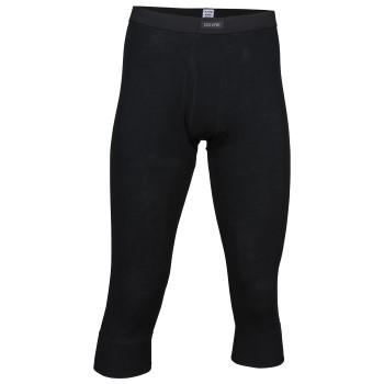 Dovre Wool Three Quarter Long Johns Sort uld Small Herre