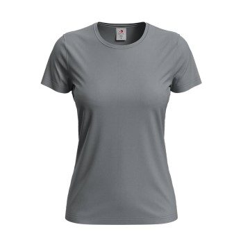 Stedman Classic Women T-shirt Grå bomuld Small Dame