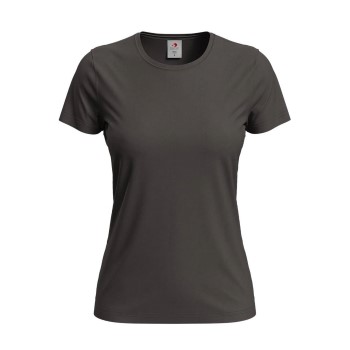 Se Stedman 4P Classic Women T-shirt Mørkbrun  bomuld Small Dame ved Timarco