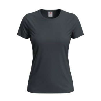 Se Stedman 4P Classic Women T-shirt Antracit bomuld Small Dame ved Timarco