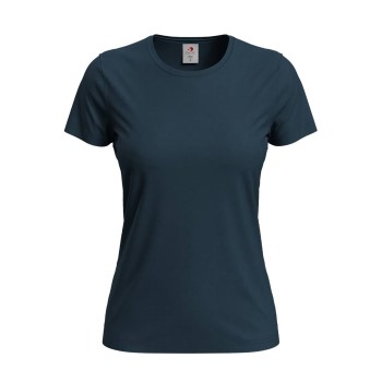 Se Stedman 4P Classic Women T-shirt Midnatsblå bomuld Medium Dame ved Timarco