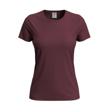 Se Stedman 4P Classic Women T-shirt Vinrød  bomuld Small Dame ved Timarco