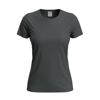 Stedman Classic Women T-shirt Stålgrå bomuld Small Dame