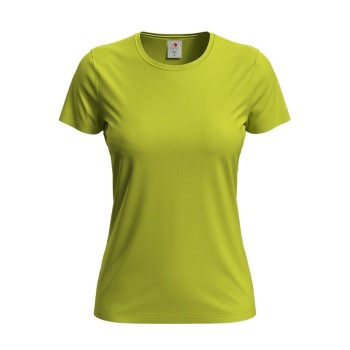 Se Stedman Classic Women T-shirt Limegrøn bomuld Small Dame ved Timarco