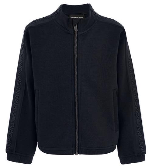 Se Emporio Armani Emporio Armani Cardigan - Navy m. Logostribe ved KidsWorld