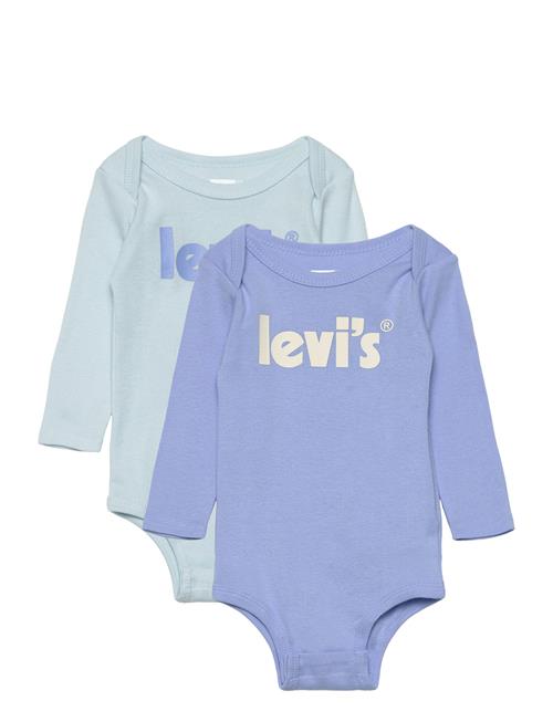 Levi's Levi's® Poster Logo Long Sleeve Bodysuit 2-Pack Levi's Blue