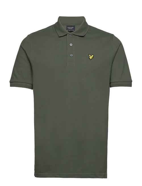 Lyle & Scott Textured Tipped Polo Shirt Lyle & Scott Green