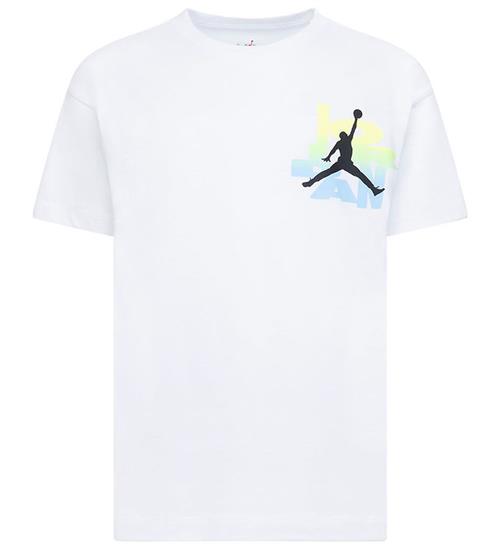 Se Jordan Jordan T-shirt - Dunk - Hvid ved KidsWorld