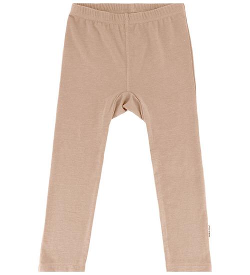 Se Mikk-Line Leggings - Uld/Bambus - Warm Taupe ved KidsWorld