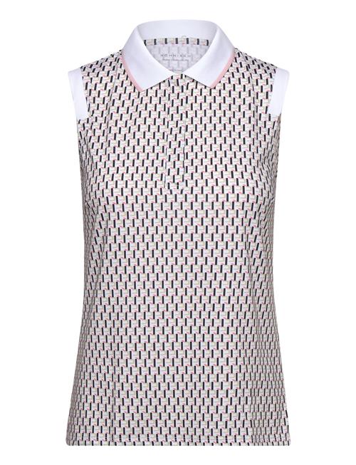 Se Röhnisch Deni Sleeveless Poloshirt Röhnisch Beige ved Booztlet