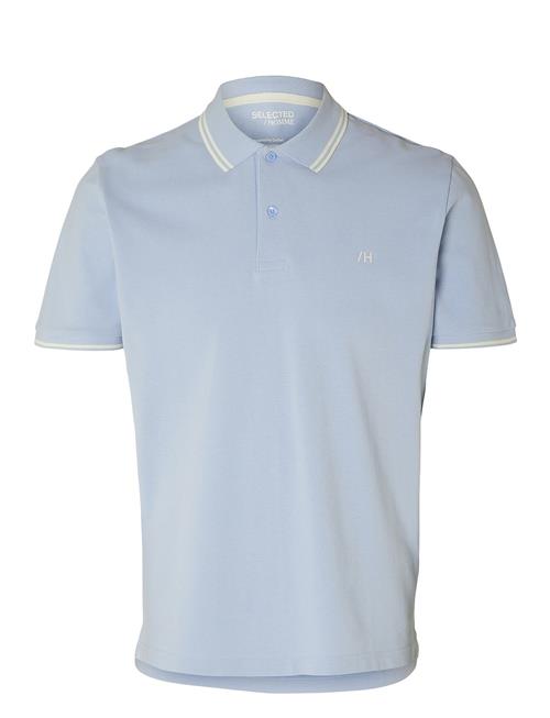 Se Selected Homme Slhdante Sport Ss Polo Noos Selected Homme Blue ved Booztlet