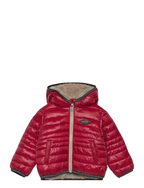 Se Levi's Levi's® Sherpa Lined Puffer Jacket Levi's Red ved Booztlet