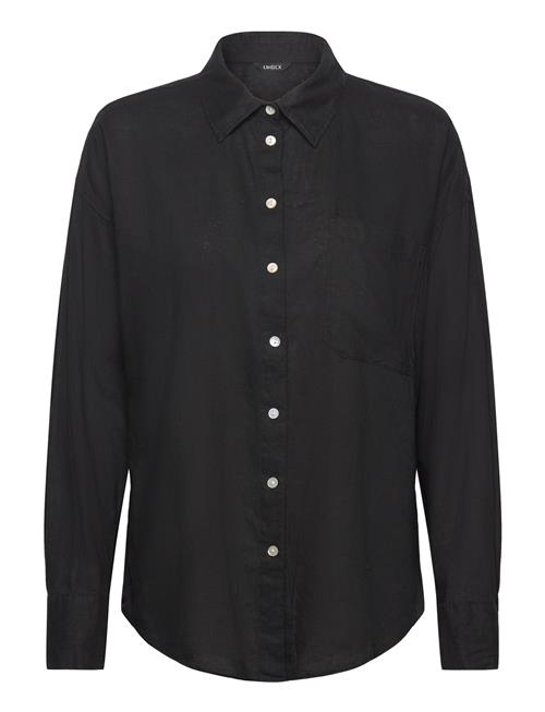 Lindex Shirt Magda Linen Blend Lindex Black