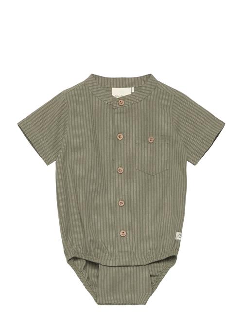 En Fant Body Shirt Ss Stripe En Fant Green