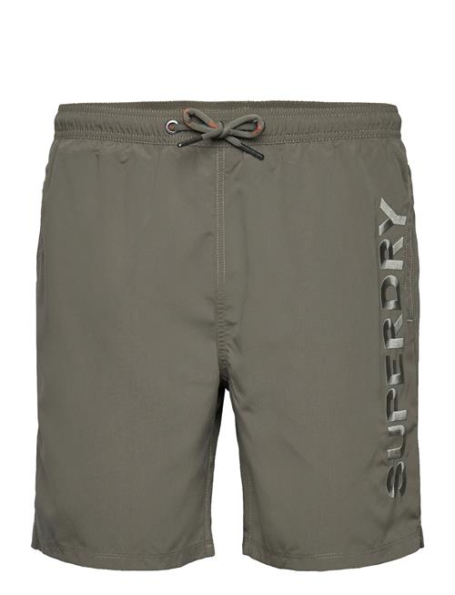 Superdry Sport Premium Emb 17" Swim Short Superdry Sport Khaki