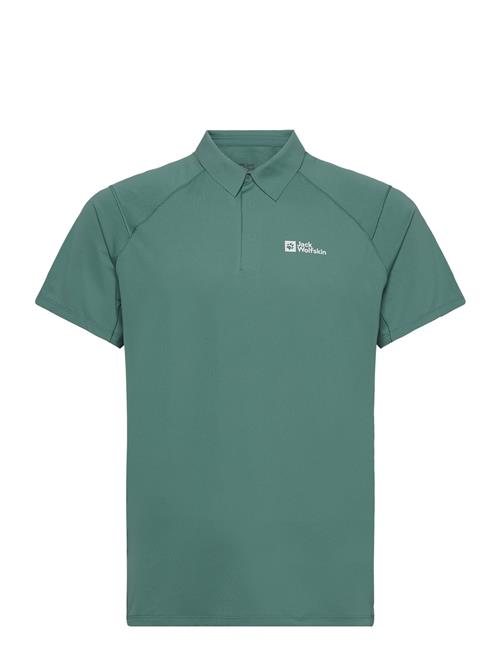 Se Jack Wolfskin Prelight Chill Polo M Jack Wolfskin Green ved Booztlet