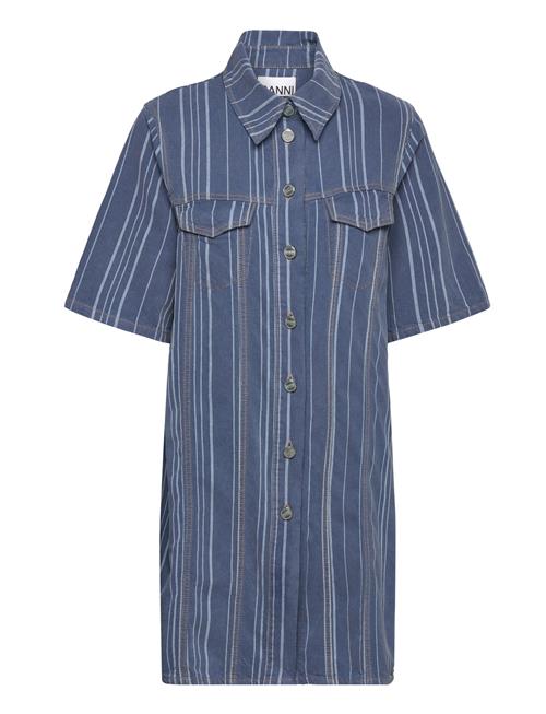 Ganni Light Stripe Denim Ganni Blue