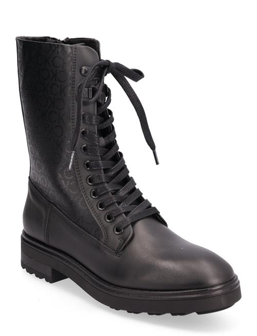 Calvin Klein Cleat Combat Boot - Epi Mono Mix Calvin Klein Black