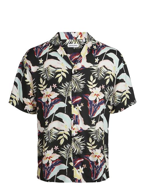 Jack & Jones Jjjeff Floral Aop Resort Shirt Ss Jack & J S Black