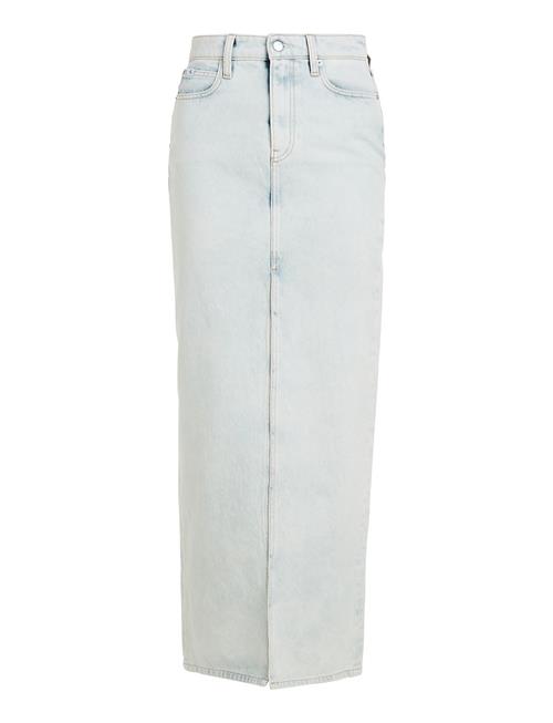 Calvin Klein Jeans Front Split Maxi Denim Skirt Calvin Klein Jeans Blue