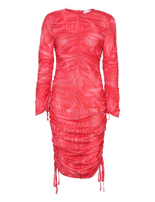 Ls Dress W. Ruffles Cannari Concept Red