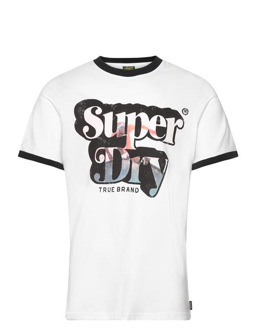 Se Superdry Photographic Logo T Shirt Superdry White ved Booztlet