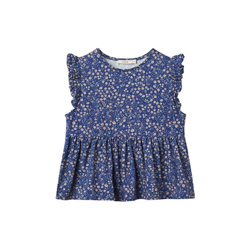 Se Fliink Kelly Blomstret Bluse Mazerine Blue | Blå | 80 cm ved Babyshop