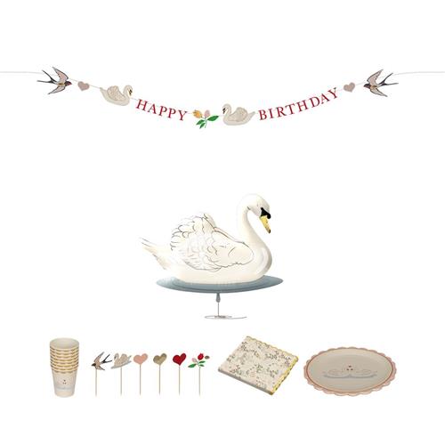 Se Konges Sløjd Festdekorationer Med Svaner | Beige | 0-3 ved Babyshop