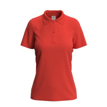 Se Stedman Polo Women Orange/Rød bomuld Large Dame ved Timarco